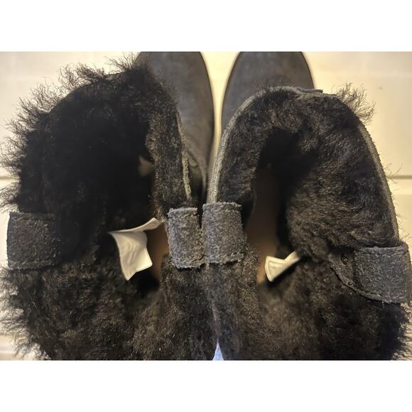 UGG Lined Boots Black Aveline Harness Strap Suede Womens Size US 5/EU 36 1112469 - Picture 8 of 13